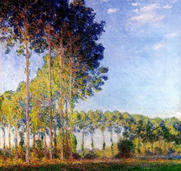 Pappeln am Ufer des Epte gesehen von der Marsh Claude Monet Ölgemälde